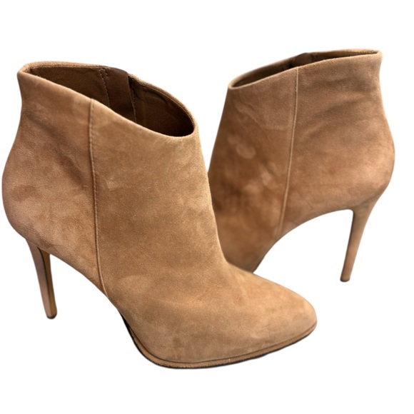 Vince Camuto VC Lorenza Heeled Boots – Wild Mushroom Suede – Size 7 - Picture 3 of 13